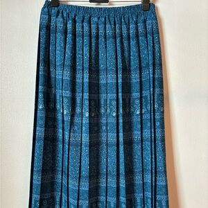 Elegant Blue Maxi Skirt